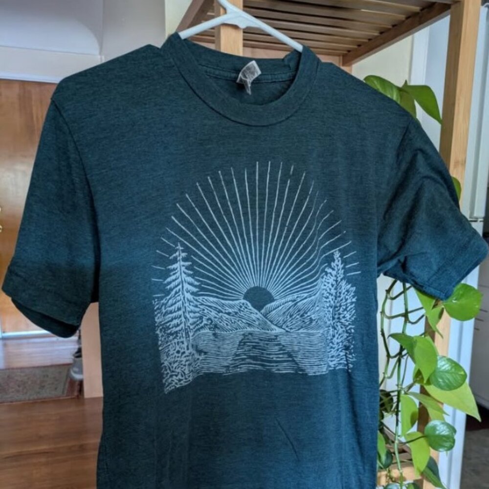 Green Sunrise Tee - Size S